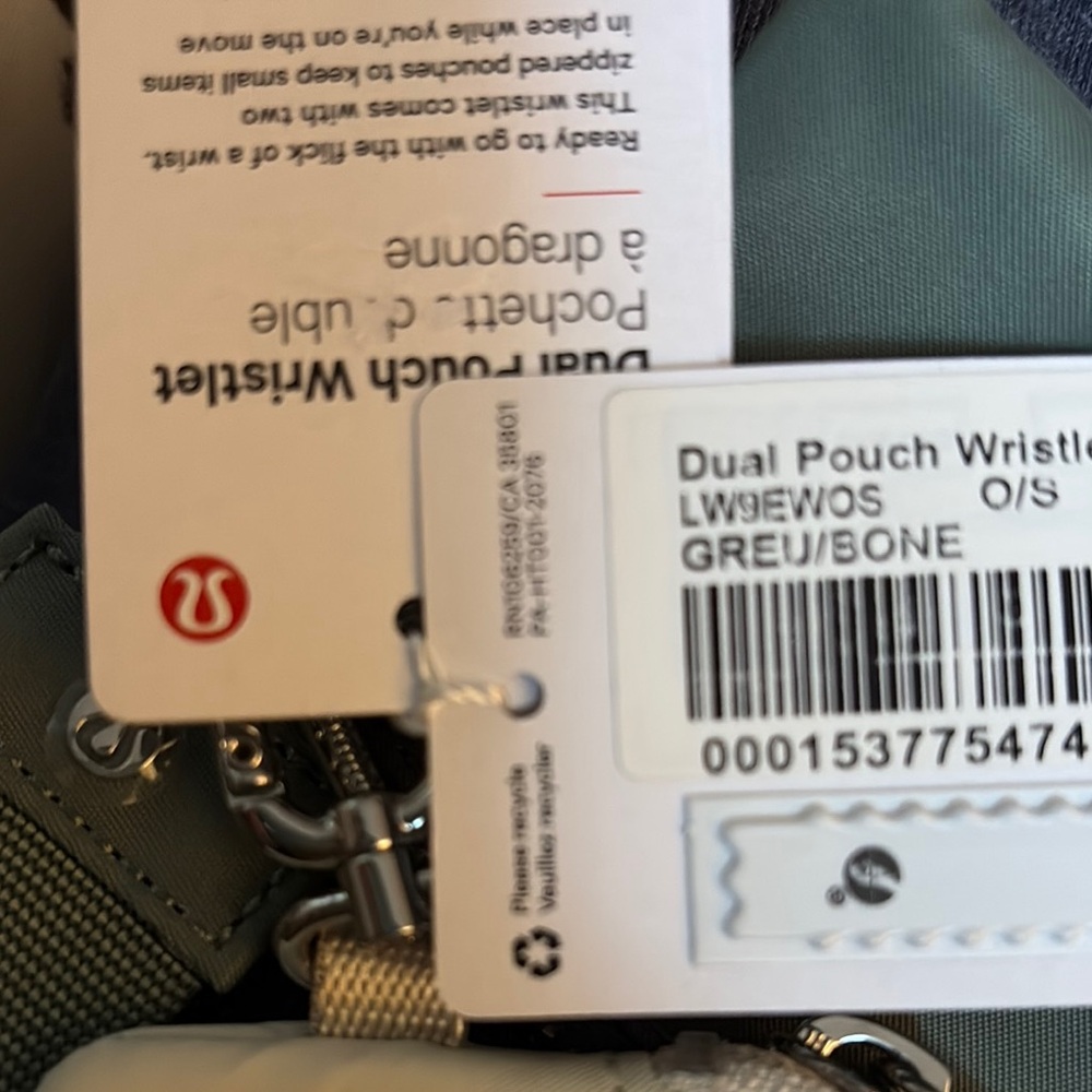Lululemon Green and bone Wristlet Set - Picture 2 of 2